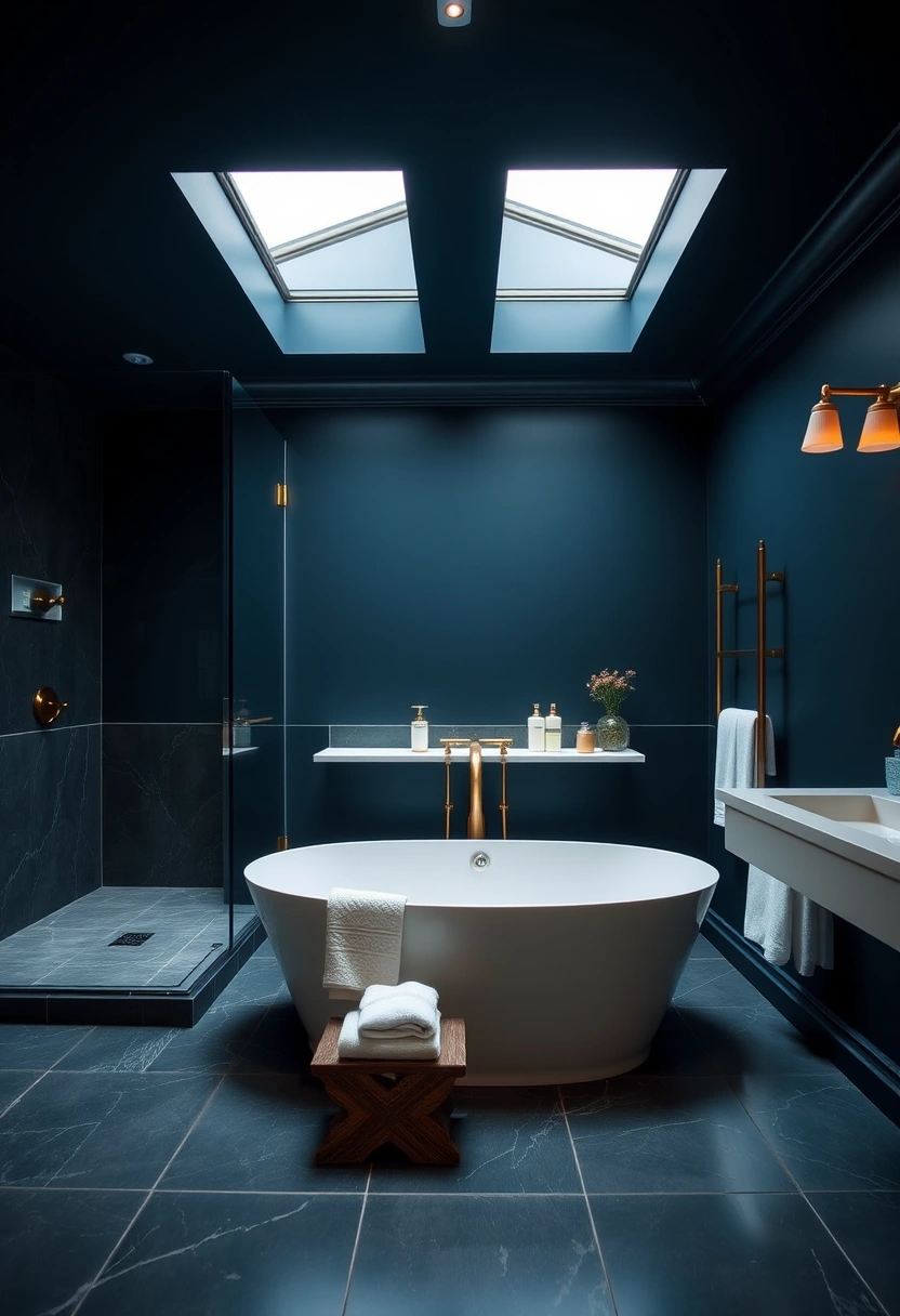 moody bathroom ideas 19