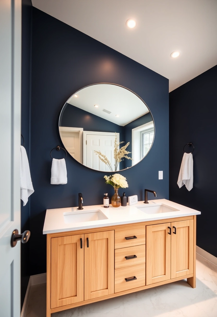 navy blue bathroom ideas 11