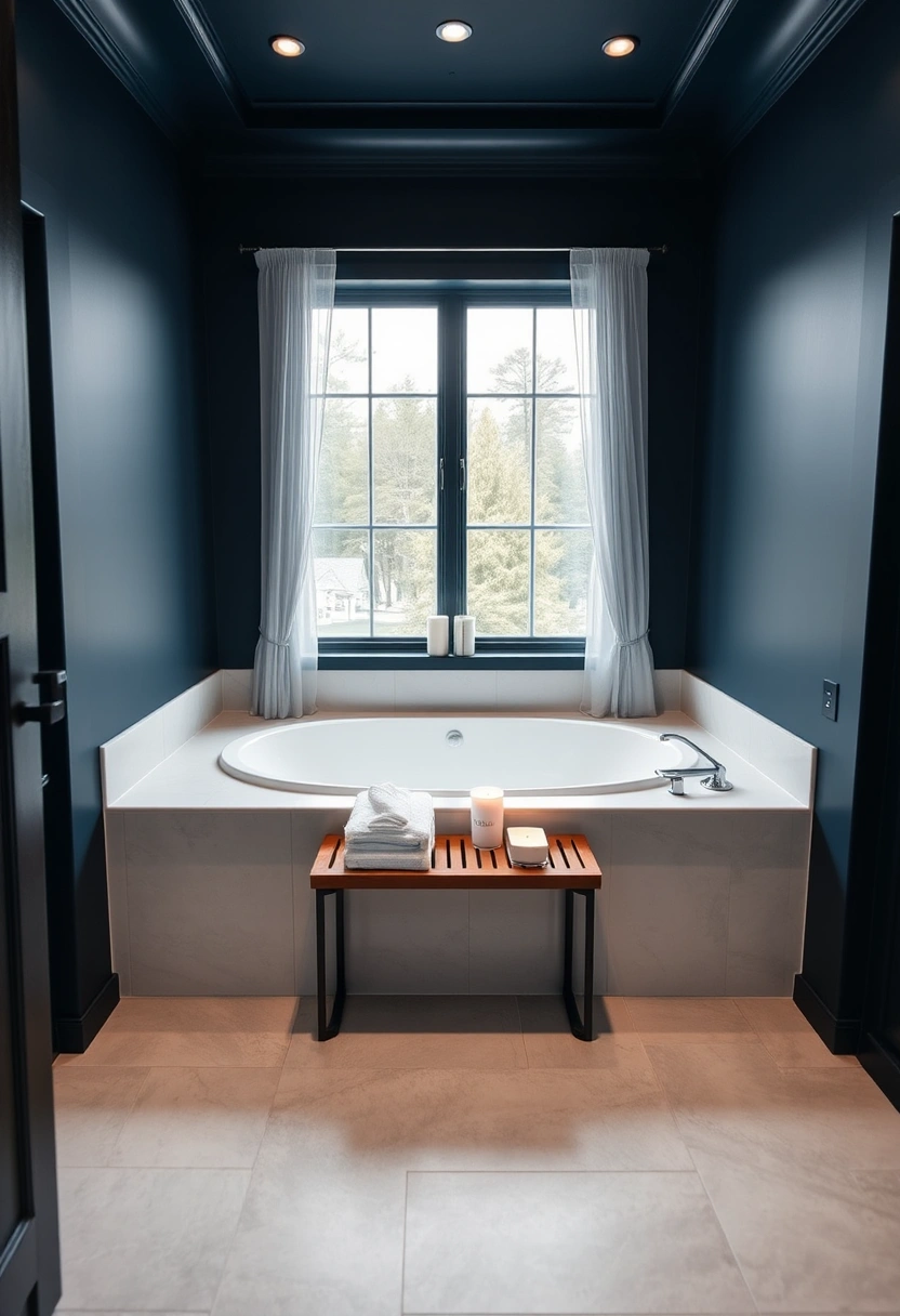 navy blue bathroom ideas 12