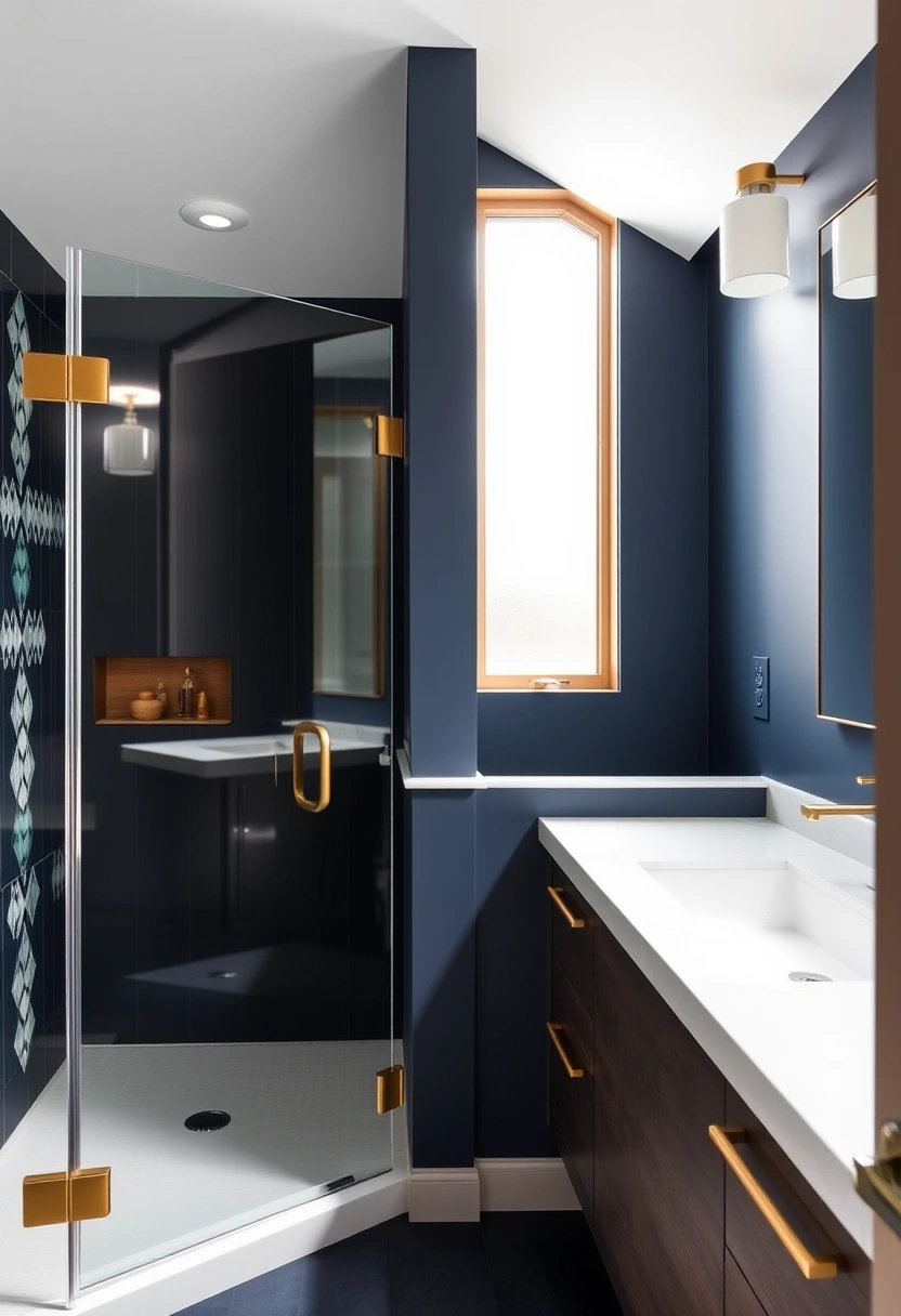 navy blue bathroom ideas 2