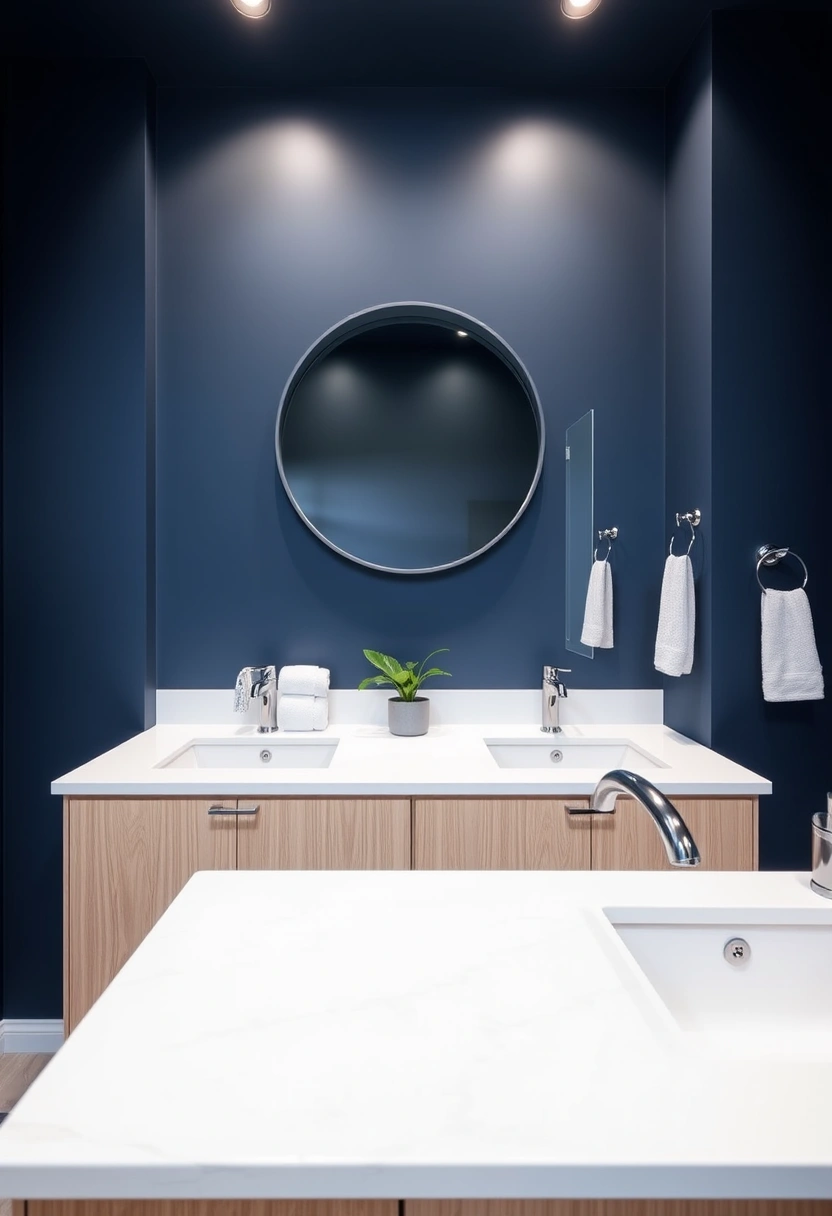 navy blue bathroom ideas 3