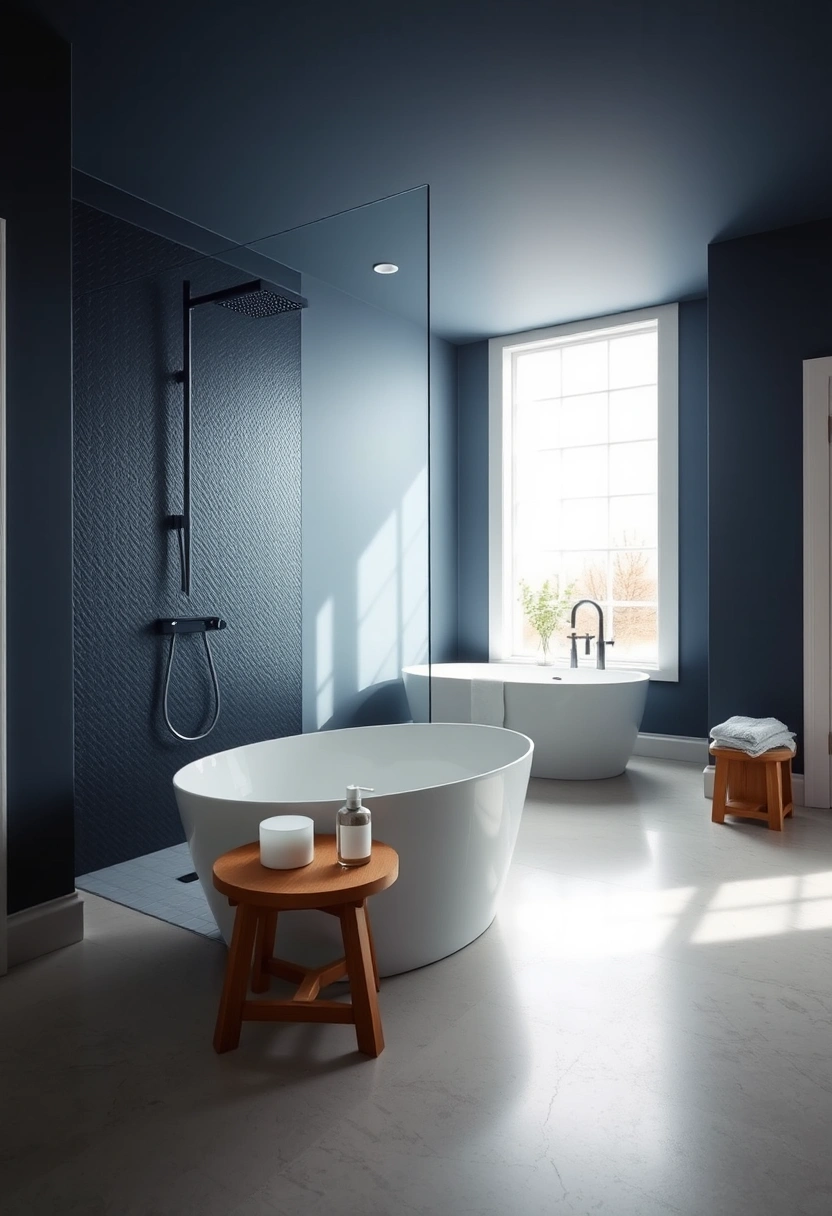 navy blue bathroom ideas 4