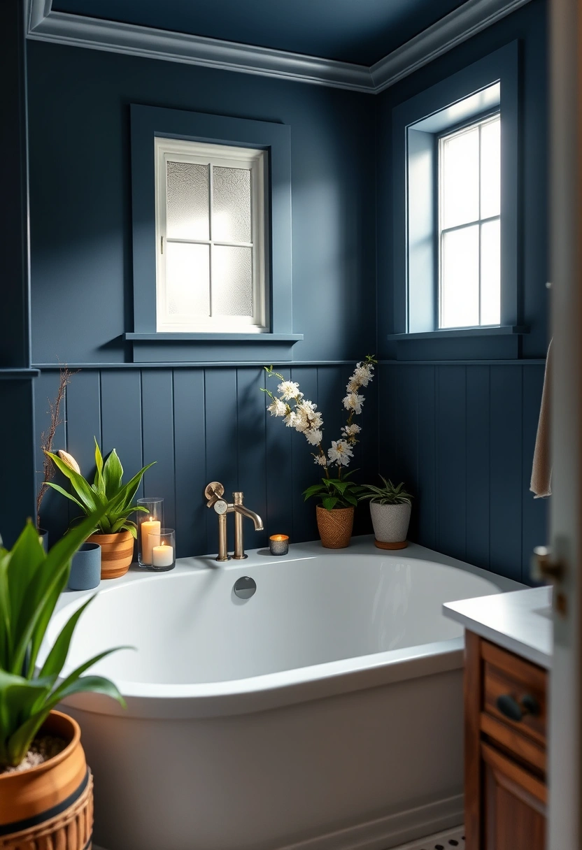 navy blue bathroom ideas 6