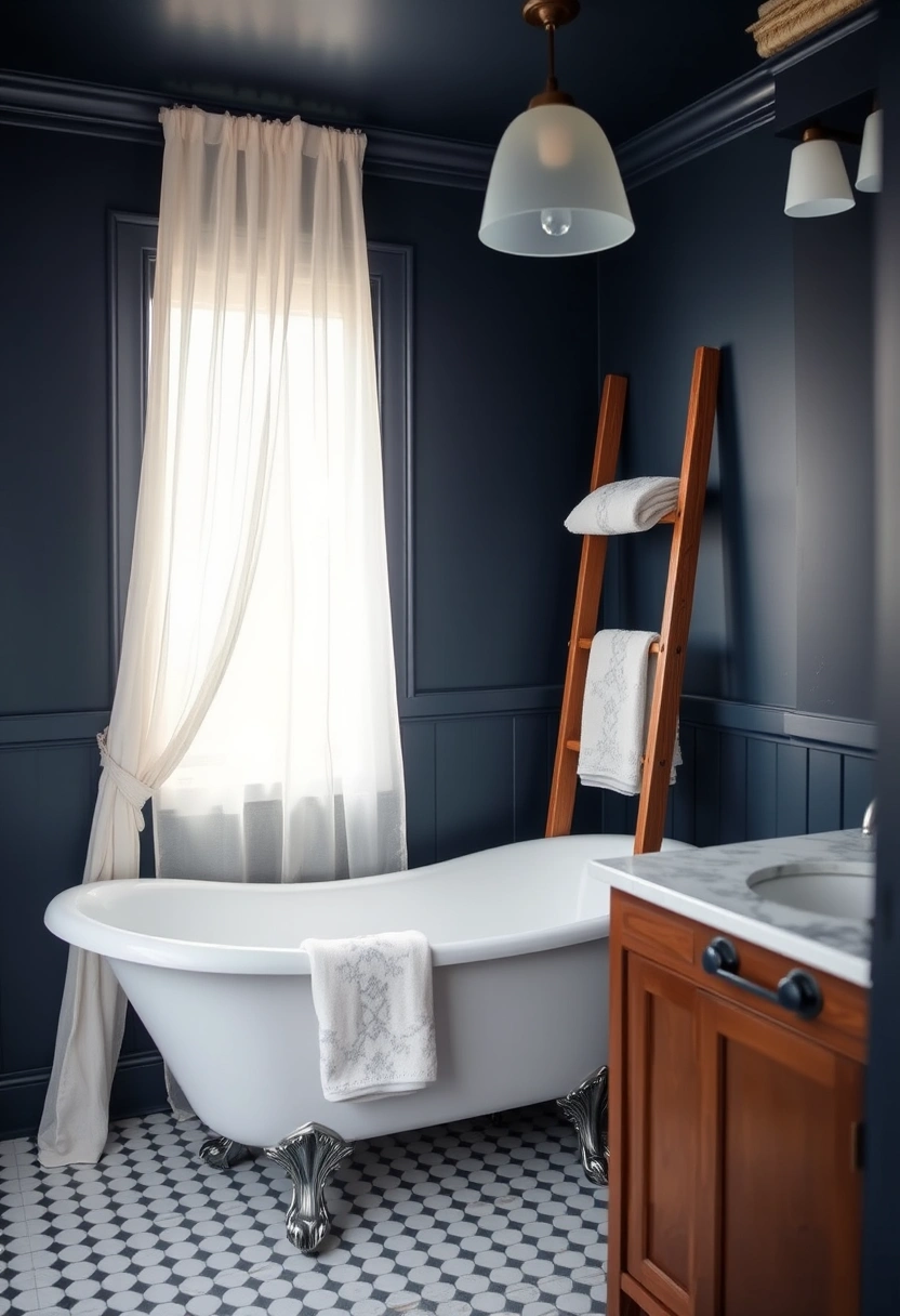 navy blue bathroom ideas 9