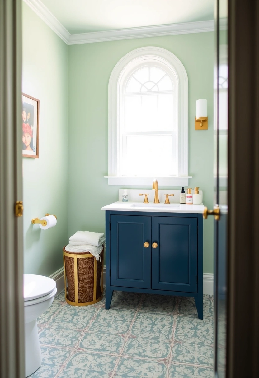 navy vanity bathroom ideas 10