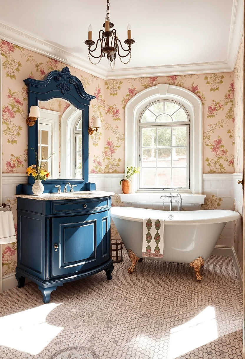 navy vanity bathroom ideas 14