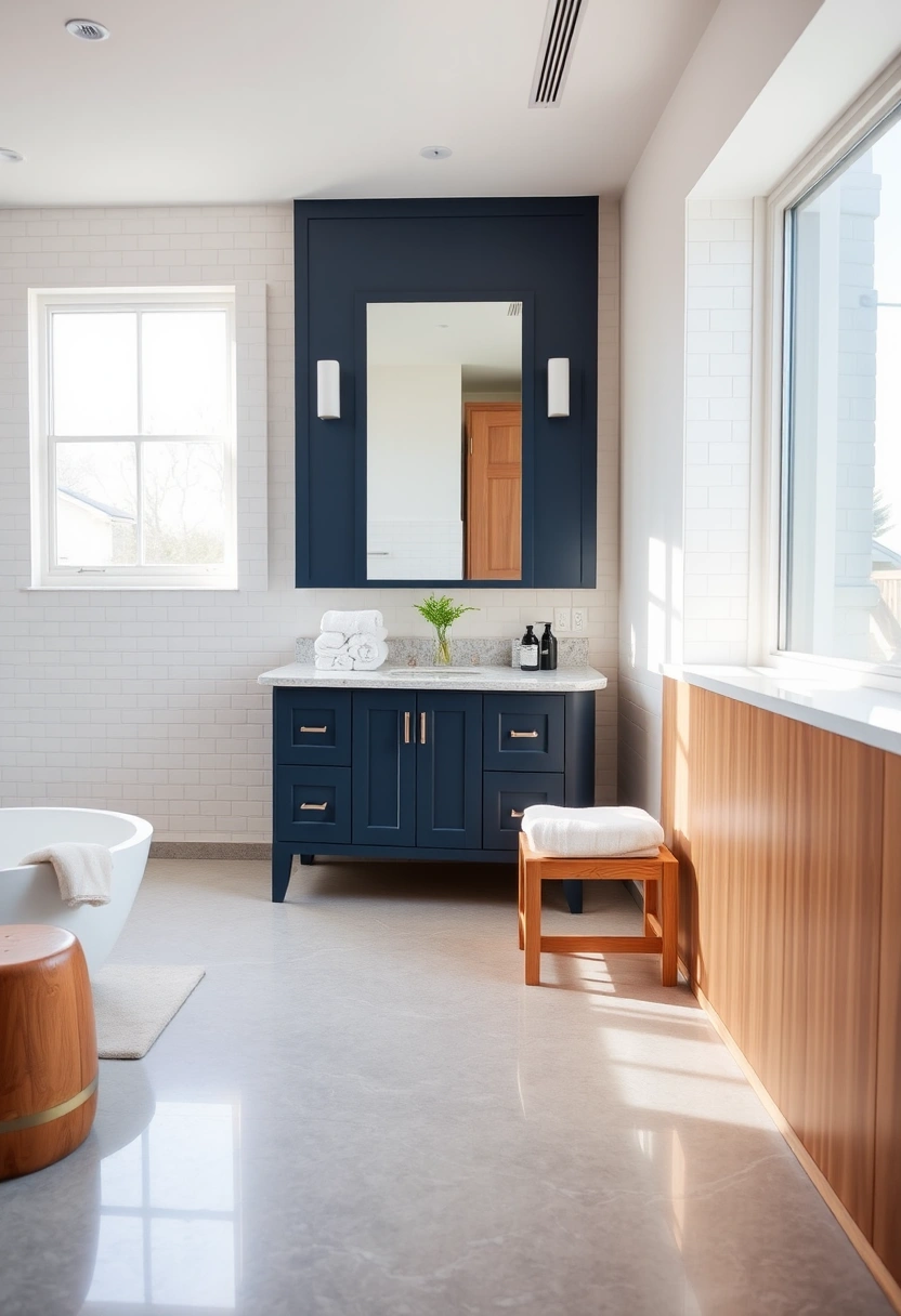 navy vanity bathroom ideas 2