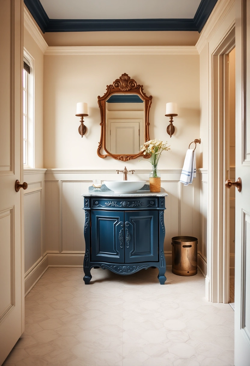 navy vanity bathroom ideas 3