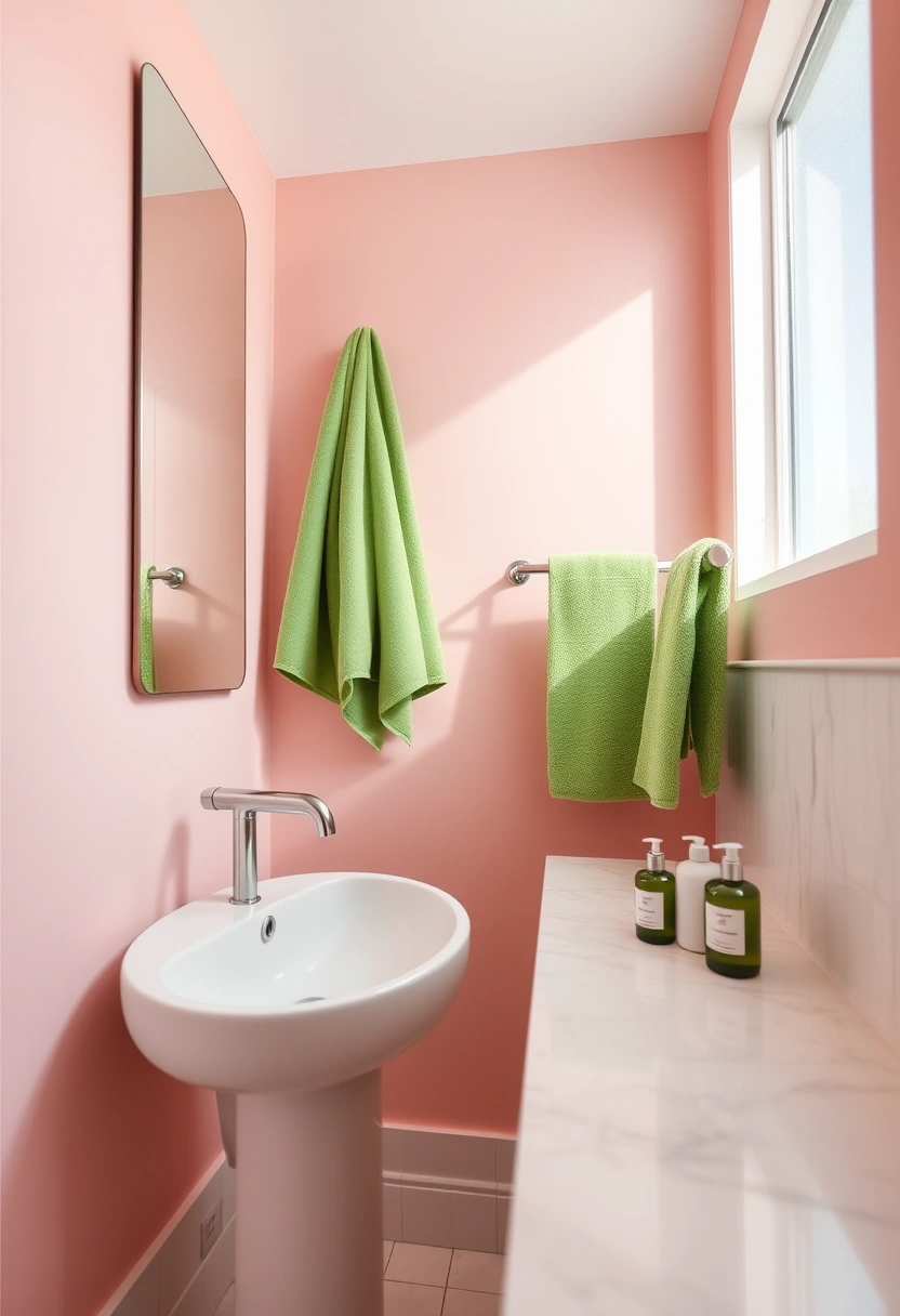 pink and green bathroom ideas 1