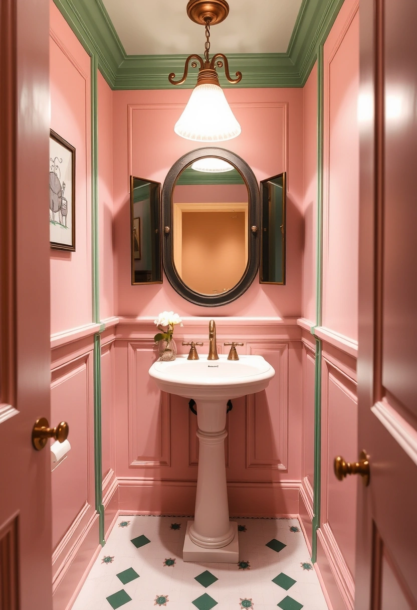 pink and green bathroom ideas 12