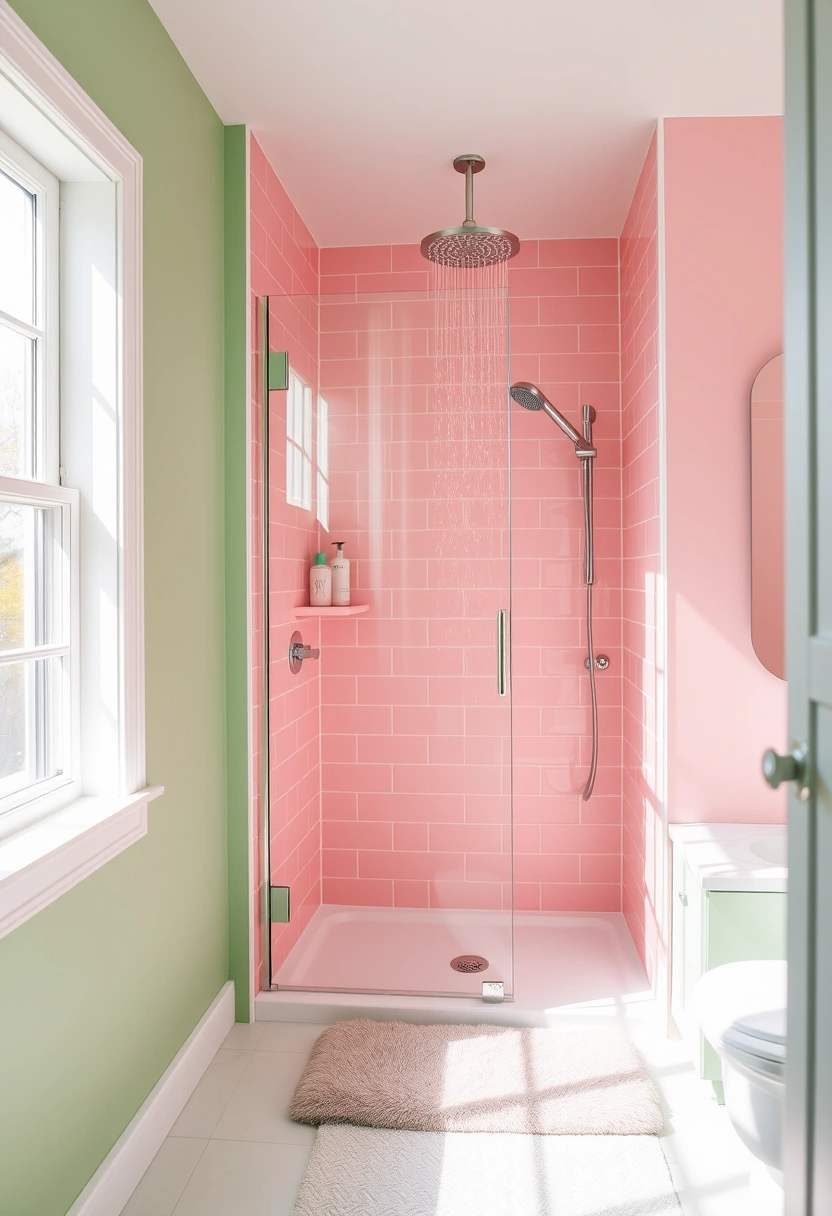 pink and green bathroom ideas 13