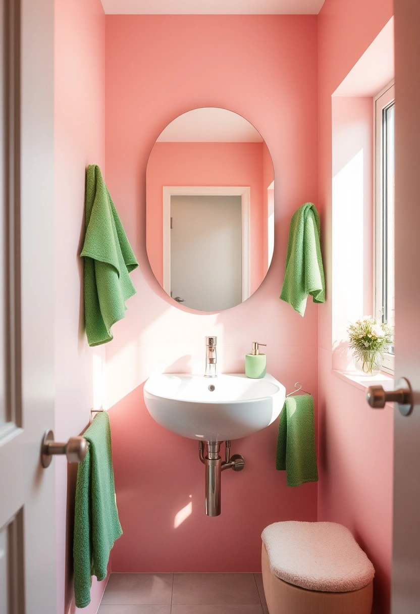 pink and green bathroom ideas 15