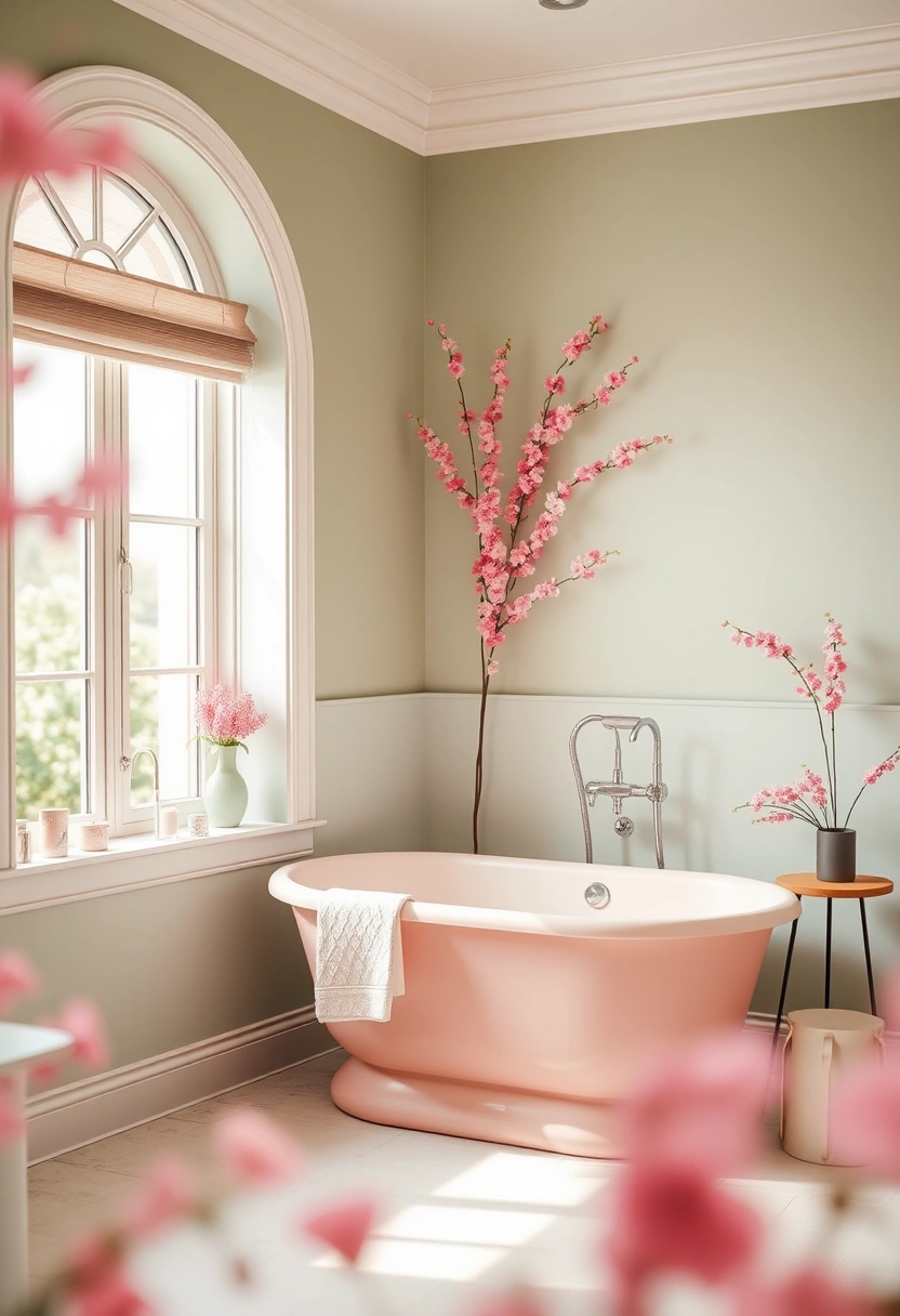 pink and green bathroom ideas 16