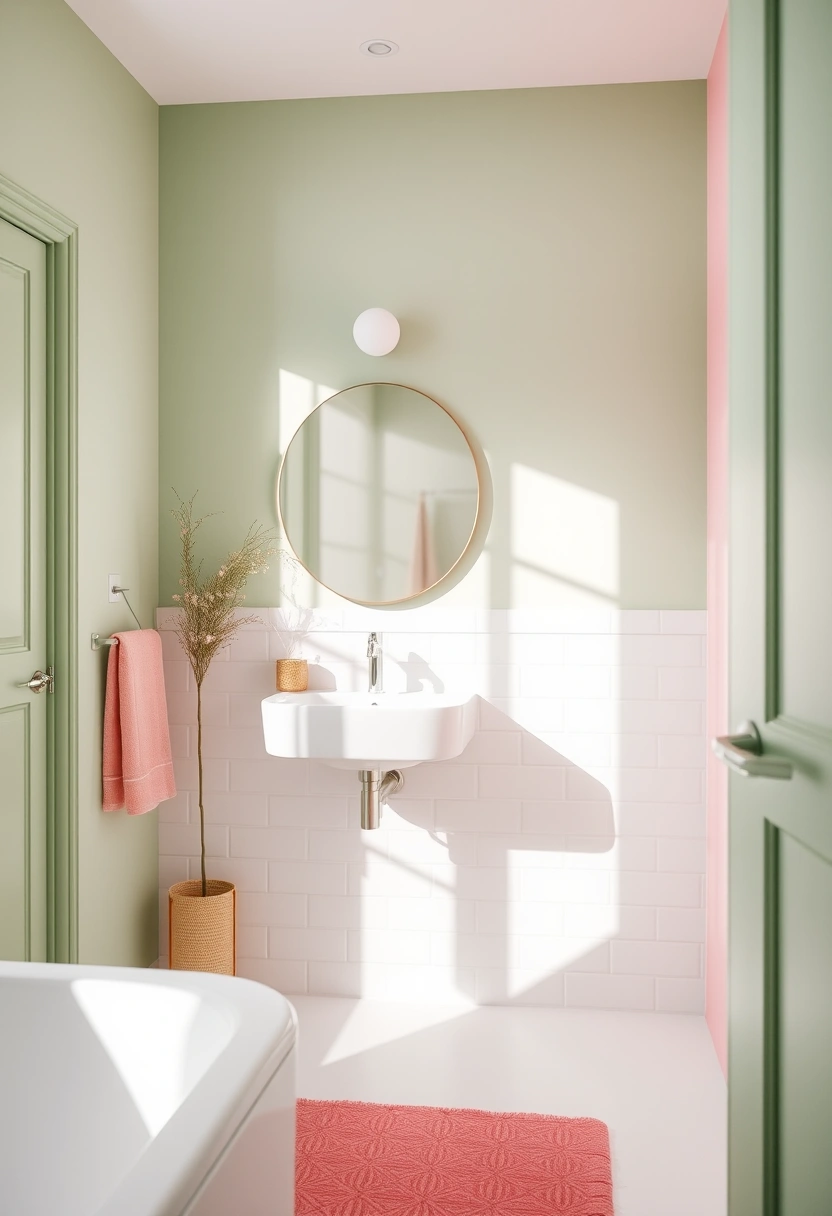 pink and green bathroom ideas 19