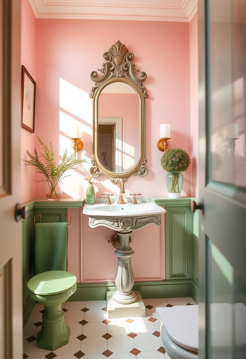 pink and green bathroom ideas 20