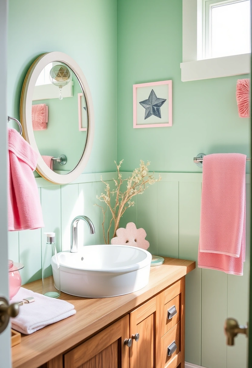 pink and green bathroom ideas 7