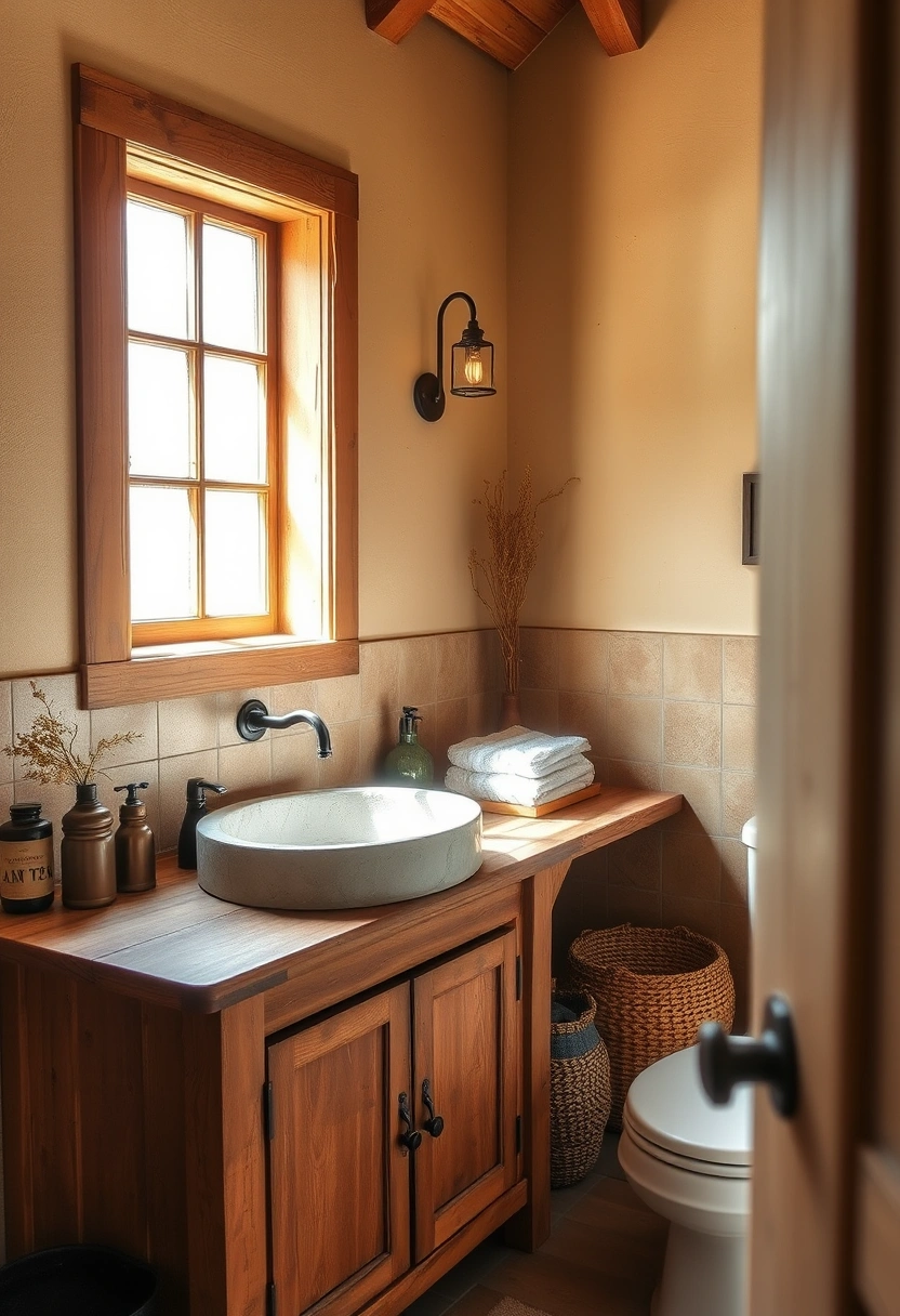 primitive bathroom ideas 18