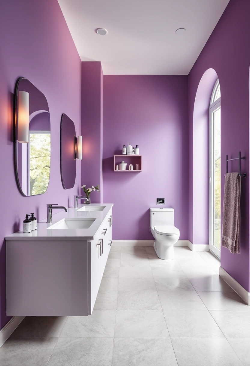 purple bathroom ideas 15