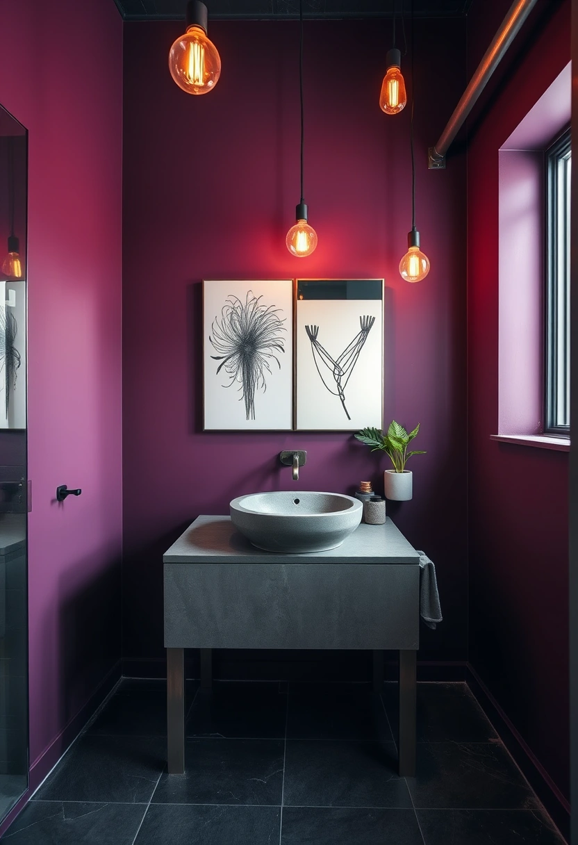 purple bathroom ideas 9