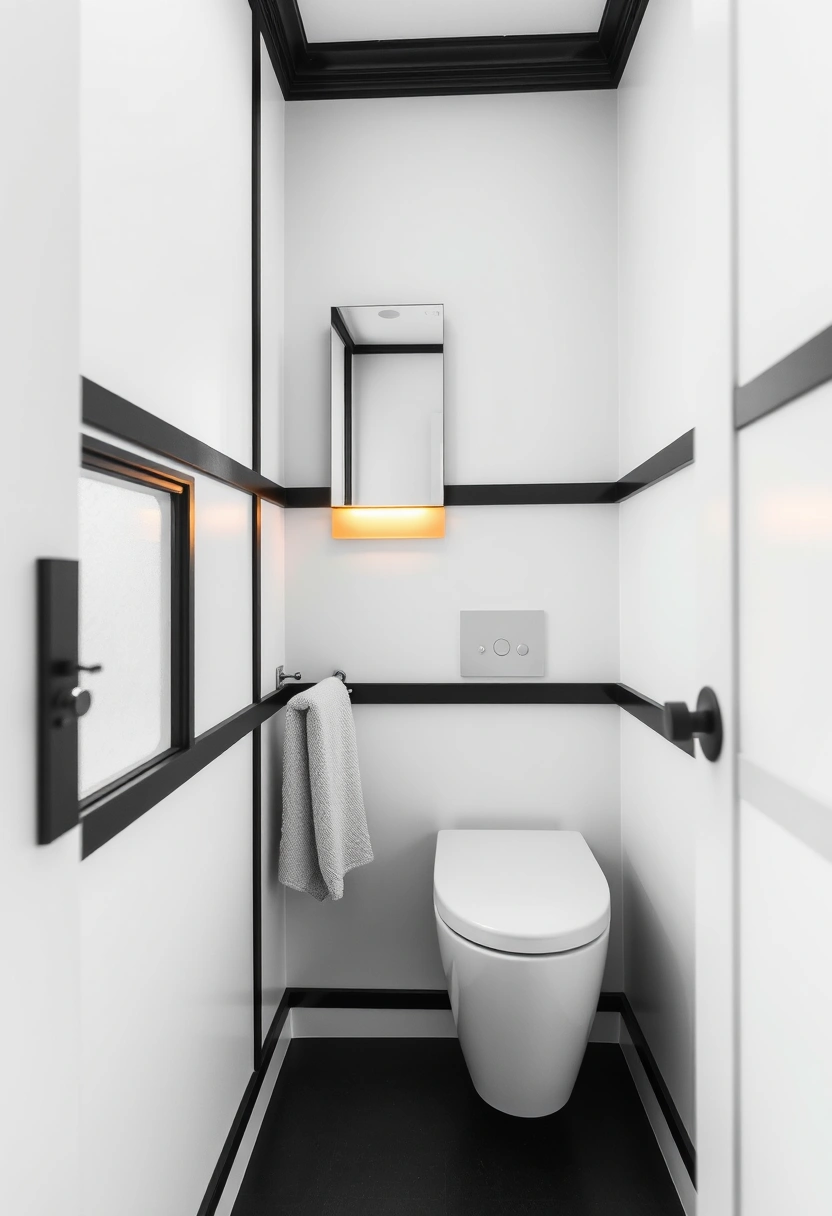 small bathroom ideas black and white 10