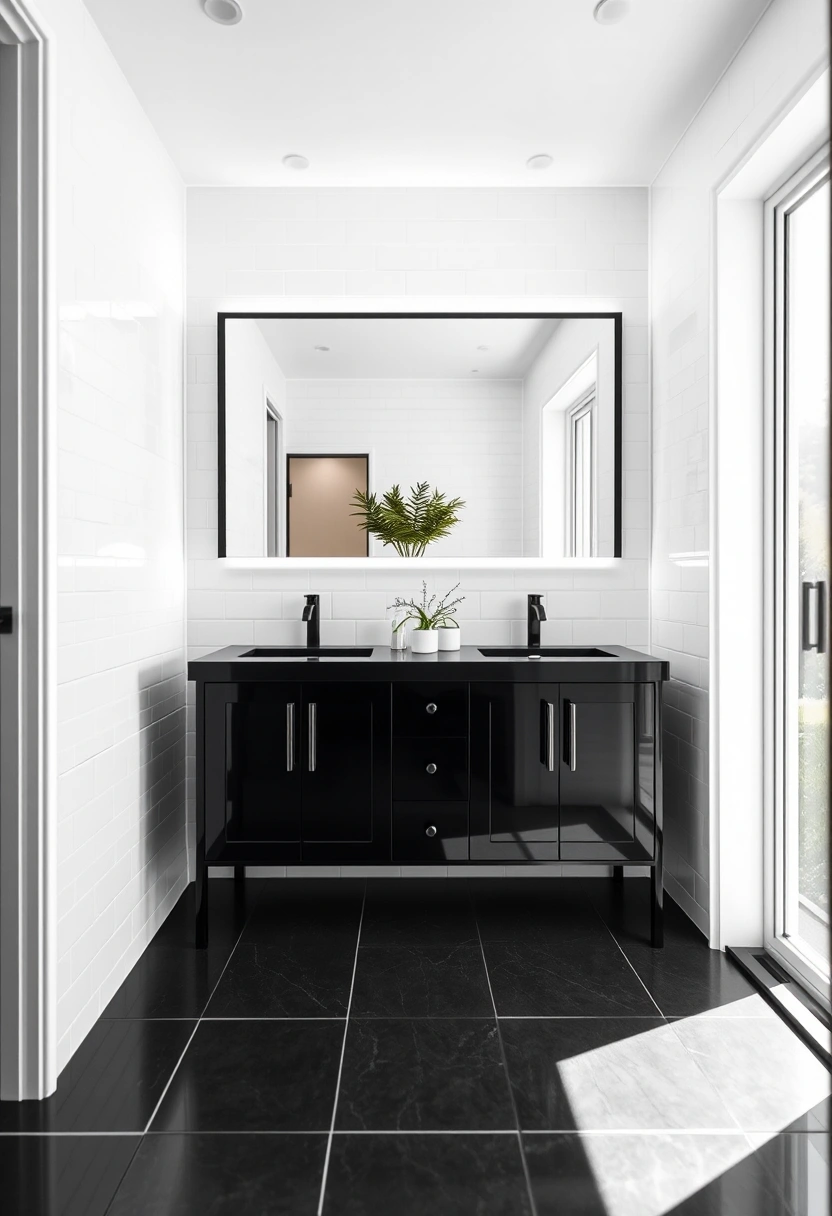 small bathroom ideas black and white 13