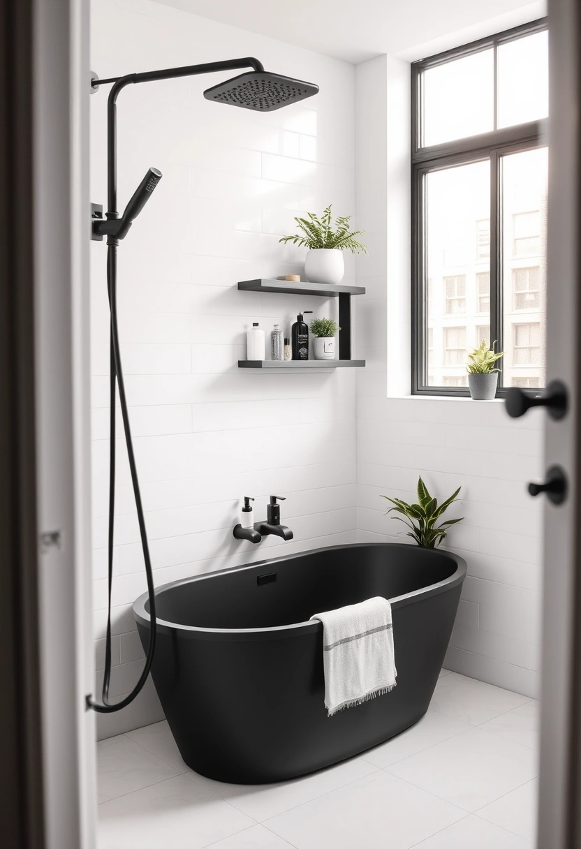 small bathroom ideas black and white 14