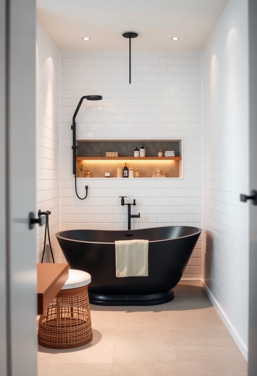 small bathroom ideas black and white 18