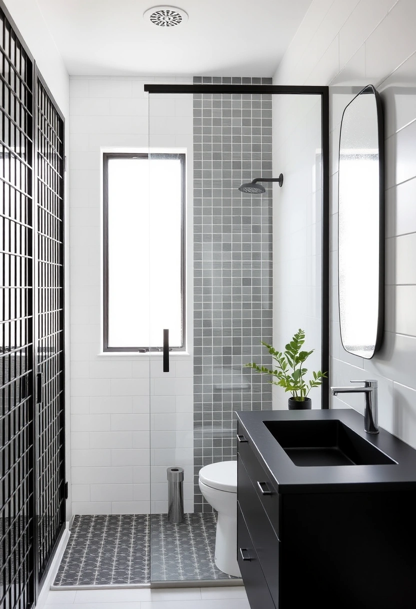 small bathroom ideas black and white 6