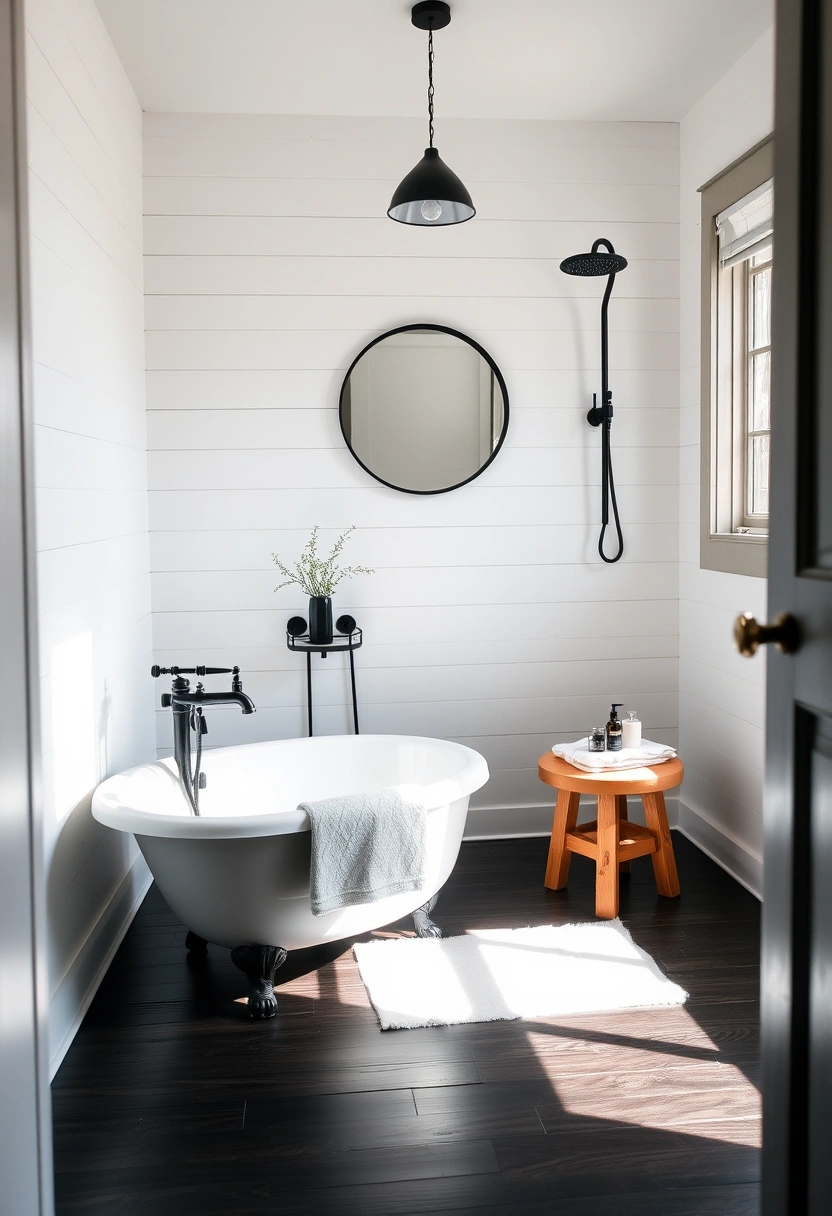 small bathroom ideas black and white 7