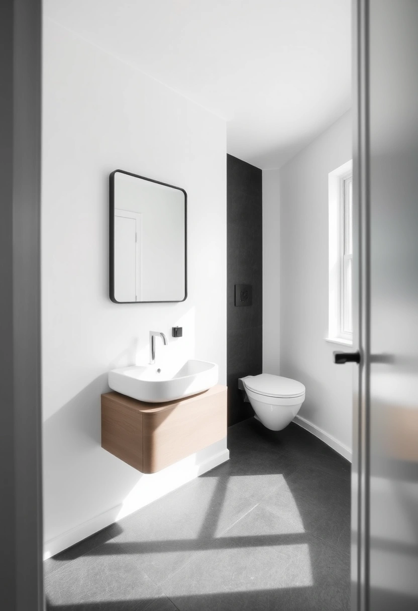 small bathroom ideas black and white 8