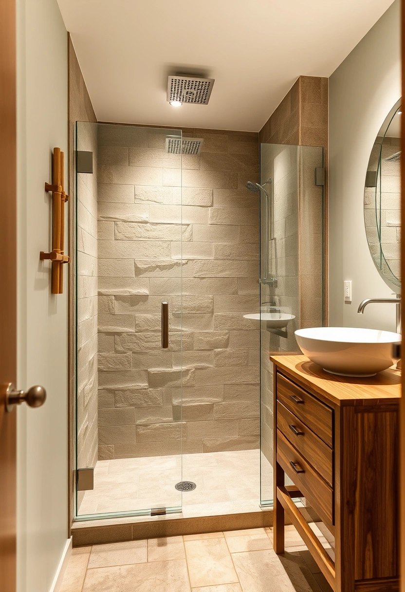 small bathroom with walk in shower ideas 12