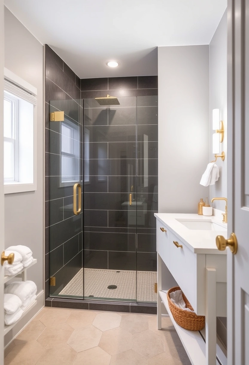 small bathroom with walk in shower ideas 13