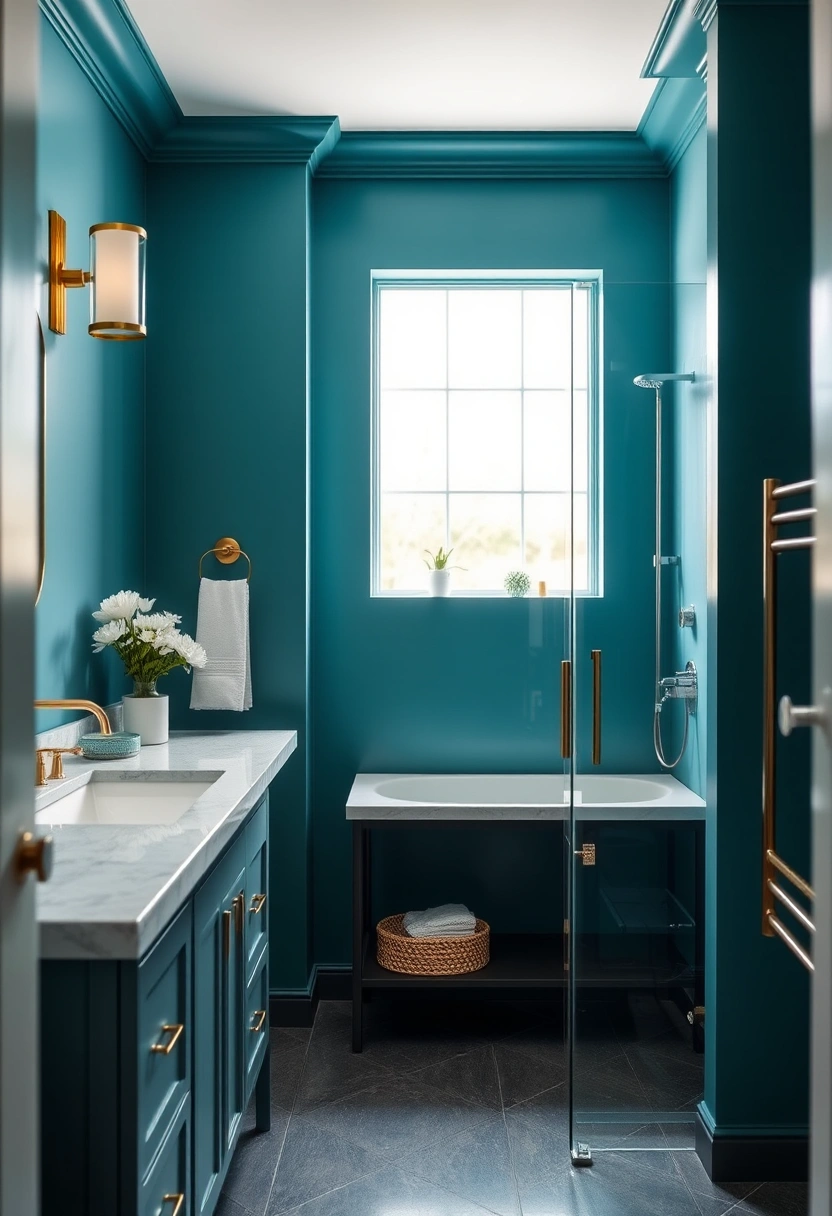 teal bathroom ideas 19