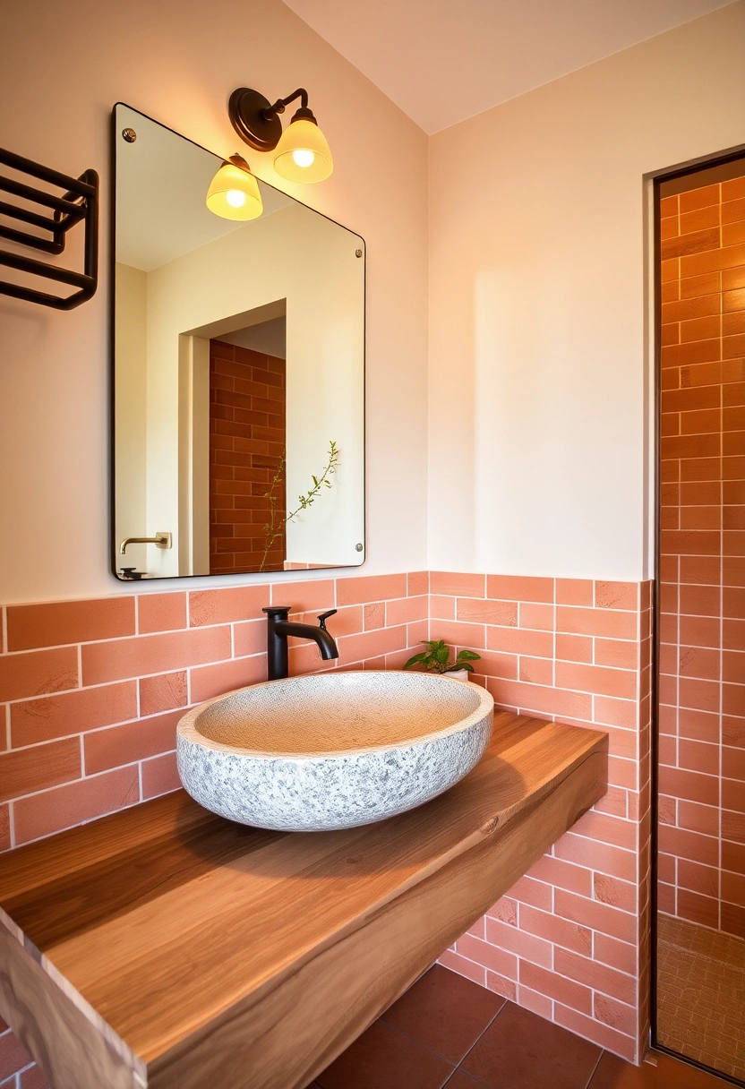 terracotta bathroom ideas 17