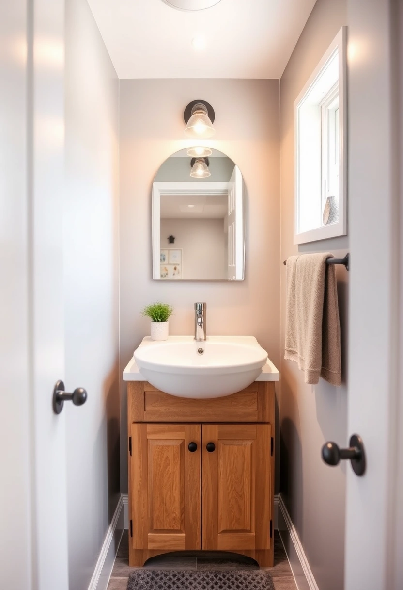 tiny half bathroom ideas 18