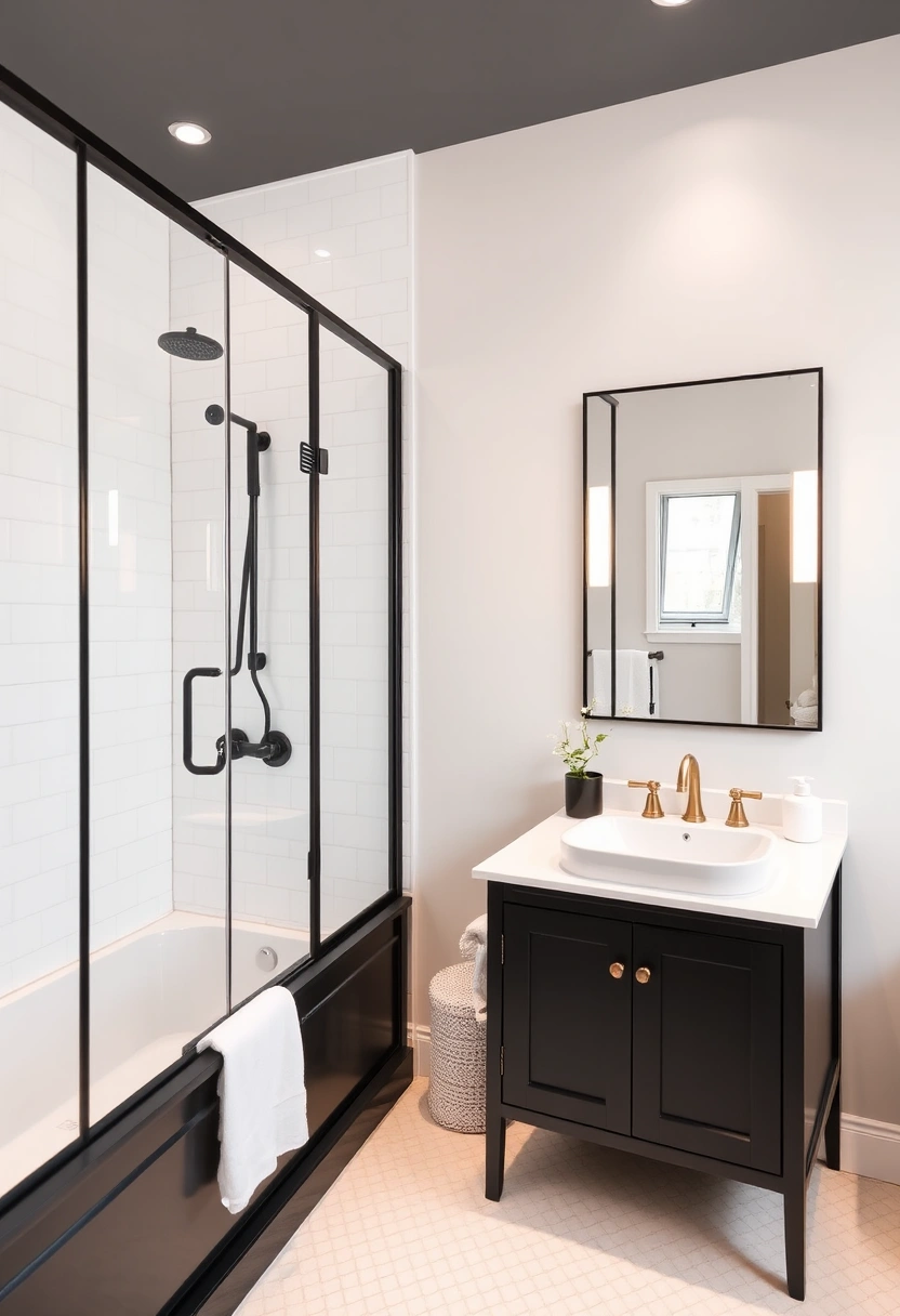 white and black bathroom ideas 18