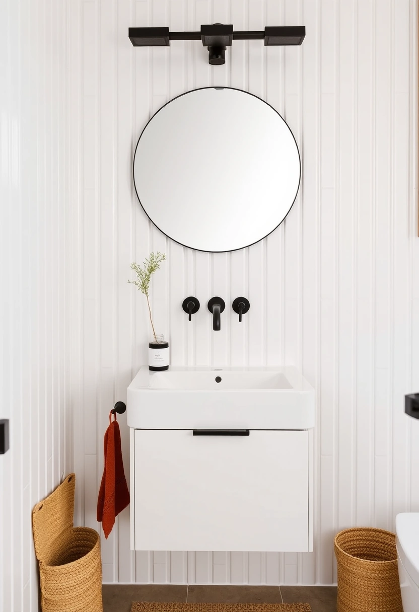 white and black bathroom ideas 2