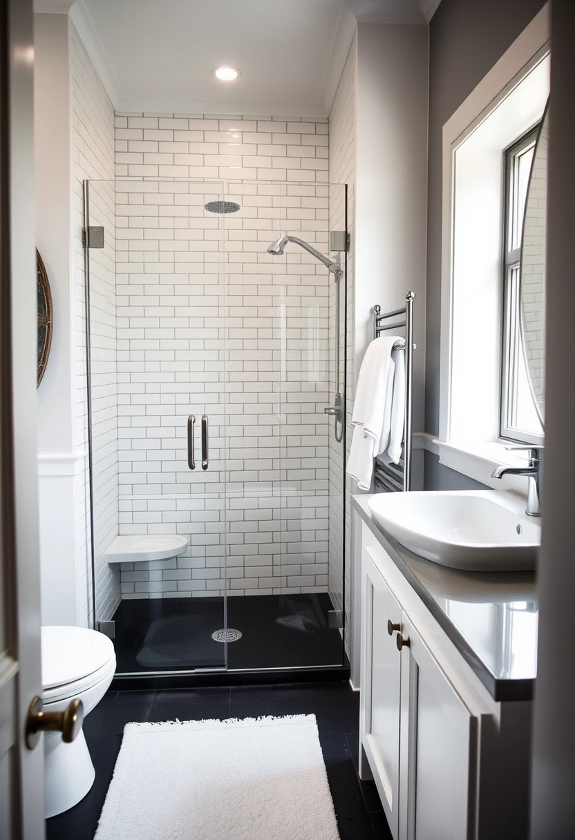 white and black bathroom ideas 8