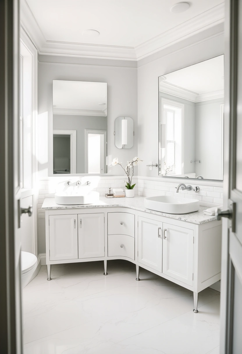 white and grey bathroom ideas 18