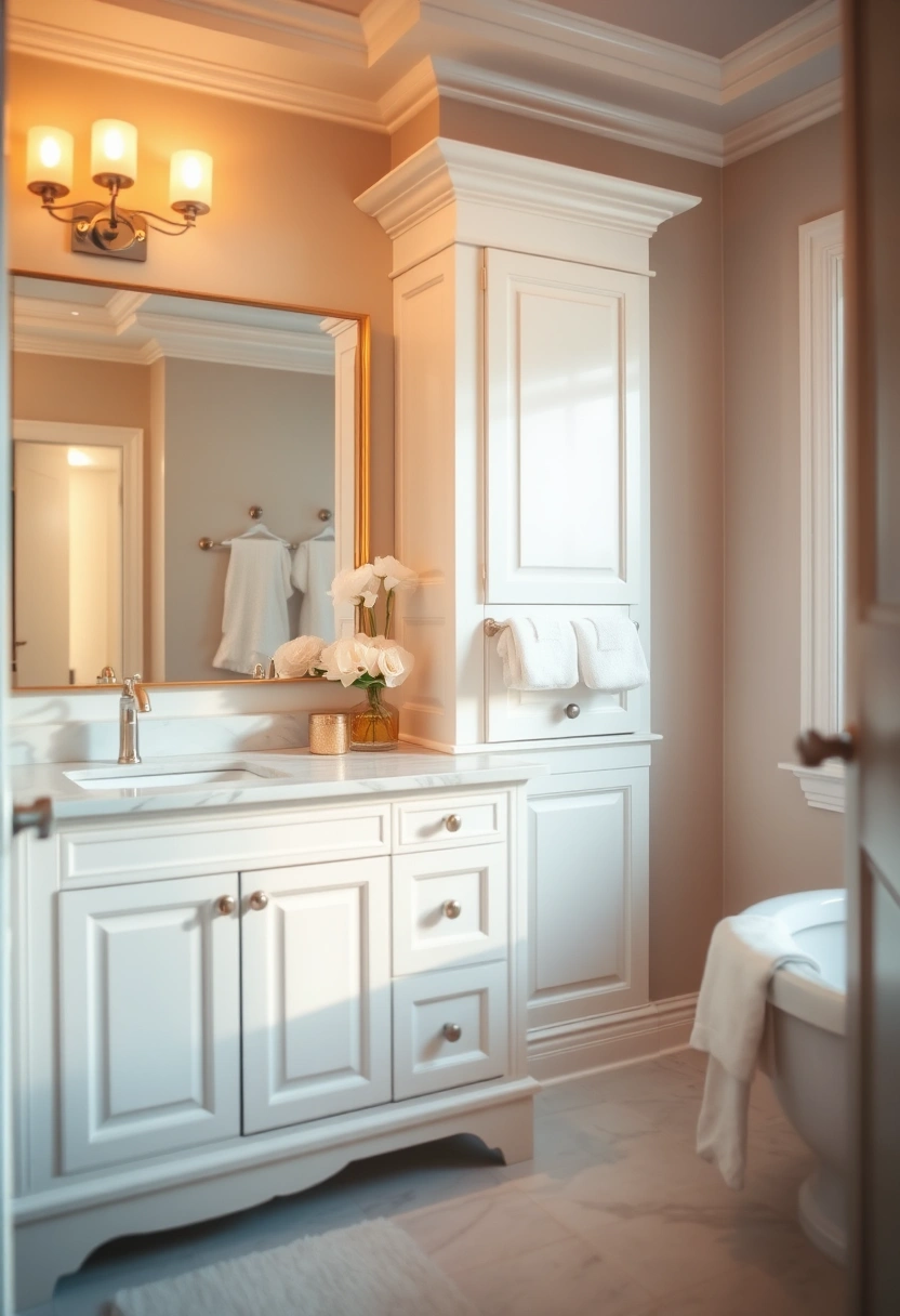 white cabinet bathroom ideas 18